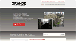 Desktop Screenshot of grandepropiedades.com